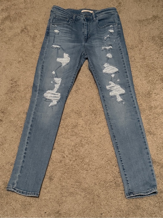 Denim - NWOT Levi’s 721 High Rise Skinny Jeans Size 30 Distressed Light Wash
